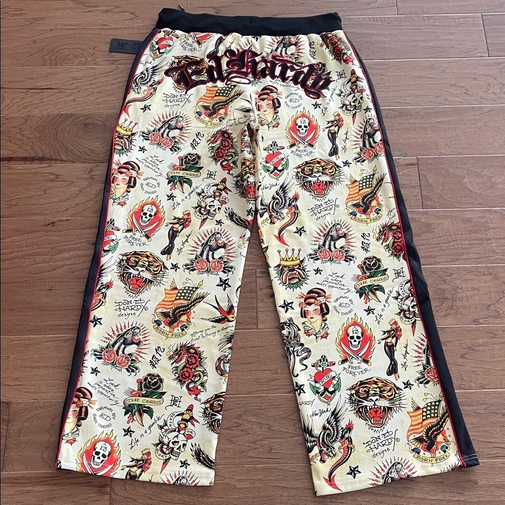 Ed Hardy Y2K‎ Style Women's Track Pants Large NWT - Picture 8 of 12